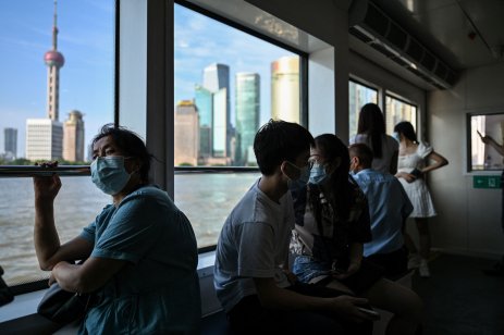 Shanghai ferry passengers, 7 June 2022