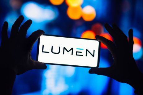 A image of the Lumen logo on a mobile phone 