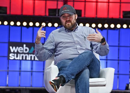 Charles Hoskinson, Founder, Cardano, on Centre stage during day three of Web Summit 2022 at the Altice Arena in Lisbon, Portugal