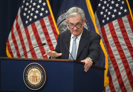 Chairman of the US Federal Reserve Jerome Powell speaks during a news conference following a Federal Open Market Committee (FOMC) meeting on March 22, 2023 in Washington, DC.