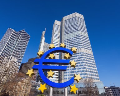 Euro symbol at European Central Bank 