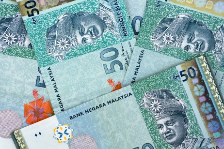 Malaysian 50-ringgit banknotes