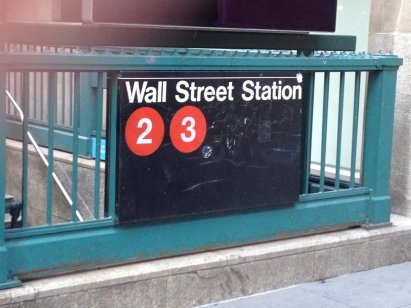 Wall Street subway station 