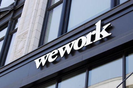 Photo of WeWork branding
