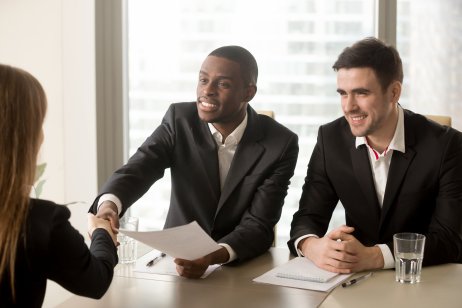 Job candidate being interviewed. Photo: Shutterstock 
