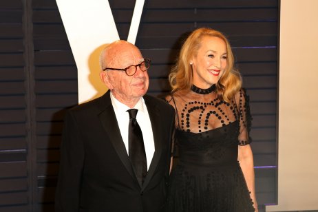 Rupert Murdoch and wife Jerry Hall at the Oscars in 2019
