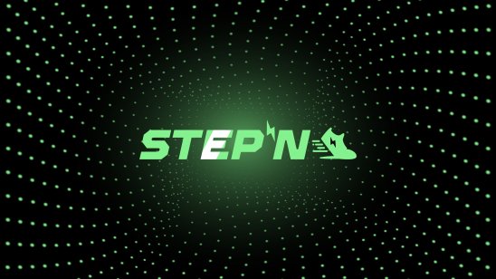 The STEPN name and logo appear in green on a black background