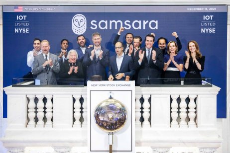 Samsara executives at the NYSE