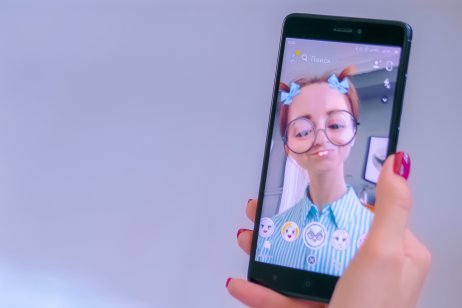 Snapchat app on phone Snapchat app on phone