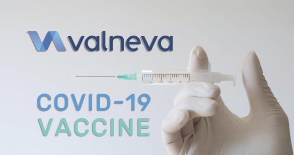 A poster for the Valneva Covid 19 vaccine. Photo: Alamy