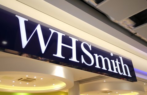 WH Smith sign above store entrance