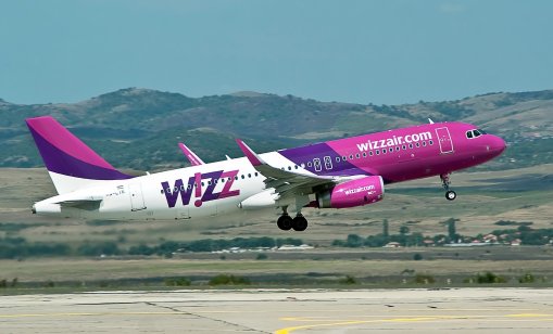 Commercial passenger jet airliner from Hungarian low-cost Wizz Air Airline