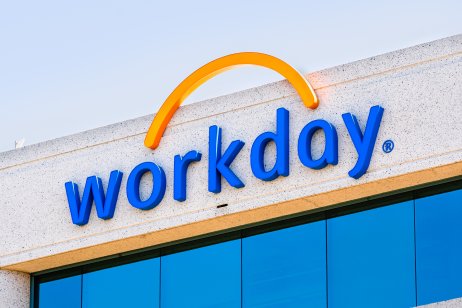 Entrance to Workday headquarters in Pleasanton, California