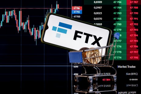 FTX logo and markets