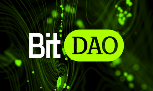 BitDAO logo on an abstract background