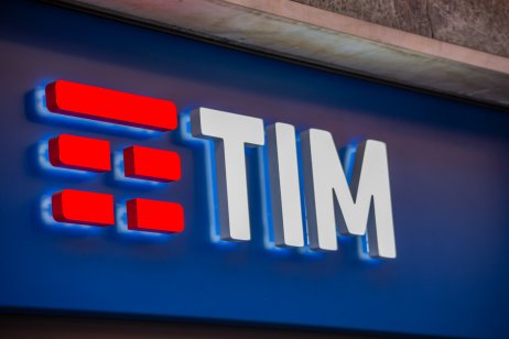 Telecom Italia logo on building in Ravenna