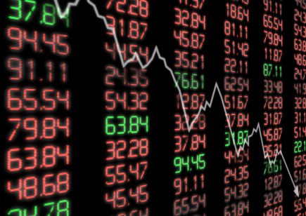 Stock market charts 