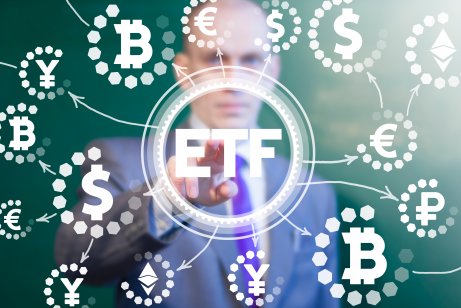 Concept picture of a crypto ETF