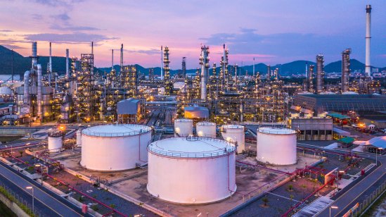 A view of oil and petrochemical refinery