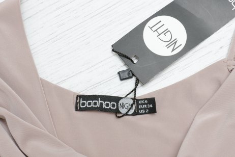 Boohoo tag on a garment