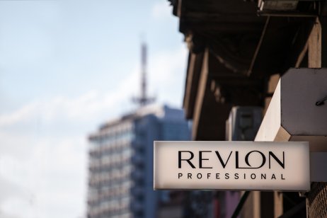 Revlon shop sign