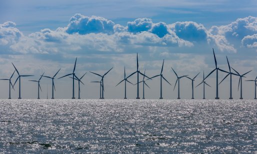 Photo of sea wind farm