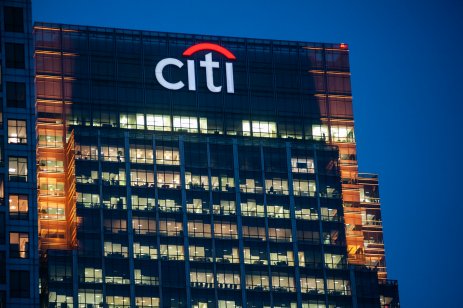 Citigroup stock forecast: Will the stock break the slump spell? Illuminated windows of the offices of Citigroup Inc in the financial district of Canary Wharf
