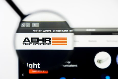 Aehr logo on computer screen