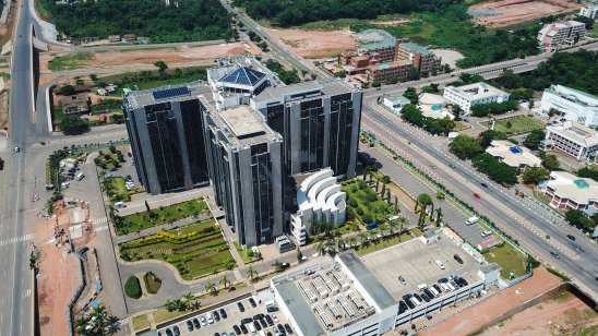 Aerial view of Central Bank Of Nigeria Head Quarters