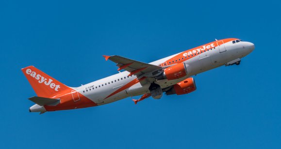 easyJet shareholders: Who owns the most of EZJ stock? airplane from easyJet is flying
