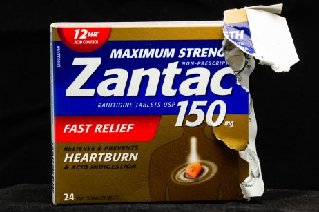 A image of the controversial drug Zantac. 