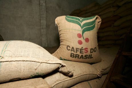Bags of Brazilian coffee 