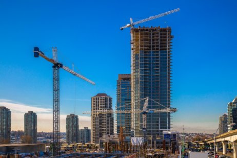 New construction of high-rise buildings