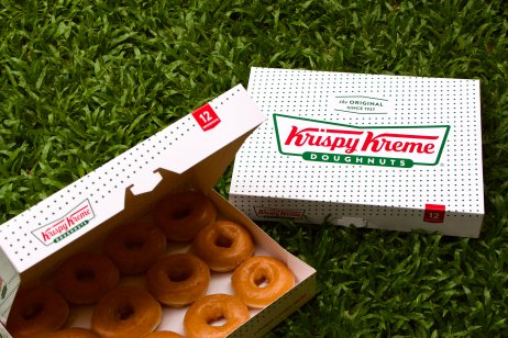 Krispy Kreme donut boxes