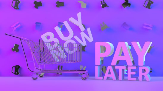 Illustration of the buy now, pay later e-commerce