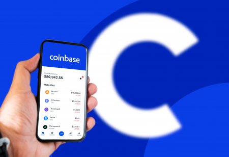 Coinbase app on a smartphone