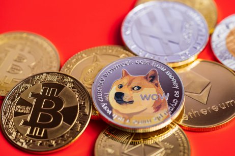 Bitcoin and dogecoin tokens