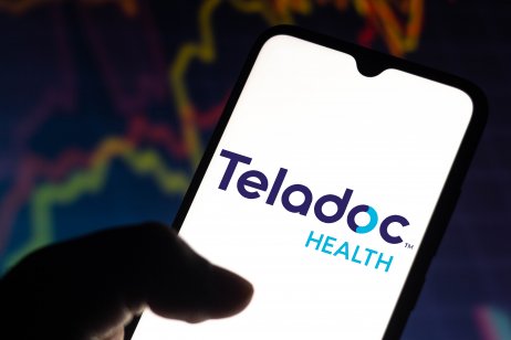 June 3, 2021, 2021, Brazil. In this photo illustration the Teladoc Health logo seen displayed on a smartphone screen