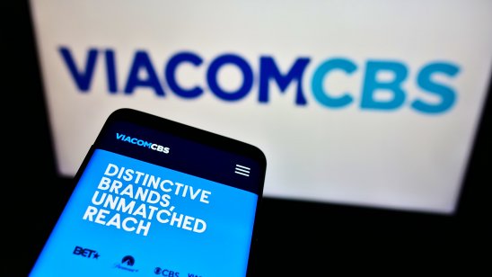 ViacomCBS app on a smartphone