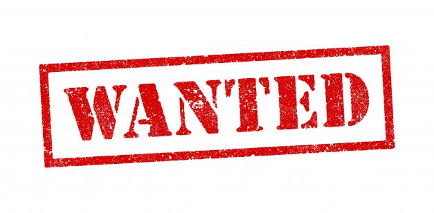 The word ‘Wanted’ appears in red letters