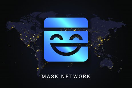 The Mask Network logo on a dark background