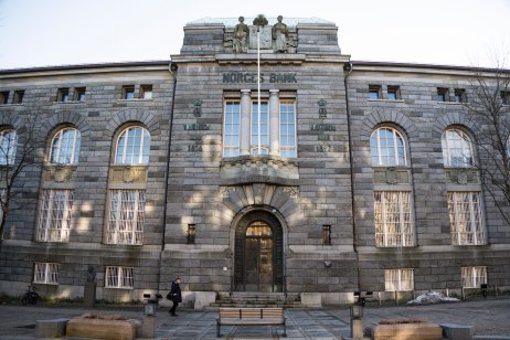 Norges Bank building in Oslo, Norway.