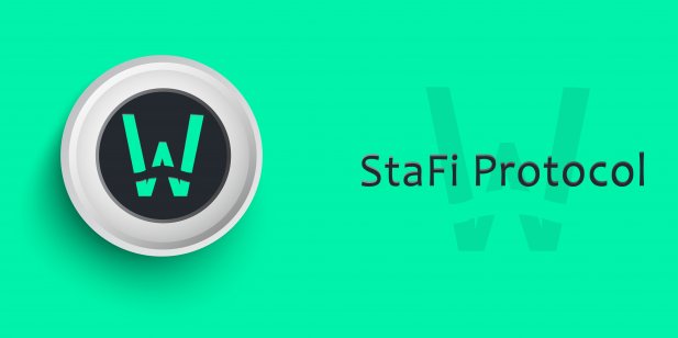 Stafi protocol name and logo on green background