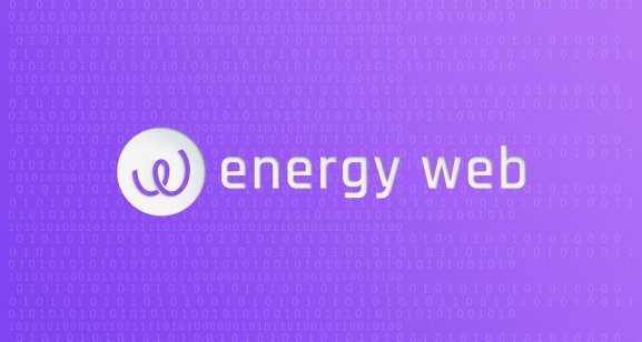 The Energy Web logo on a purple background