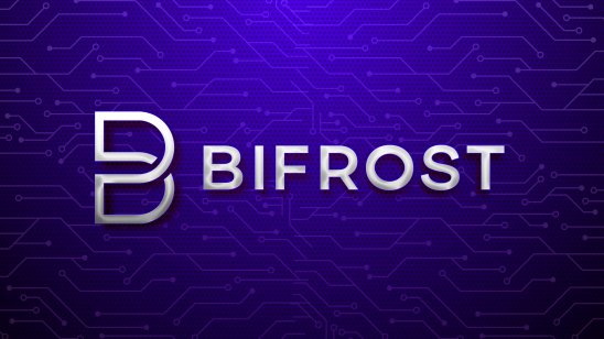 Bifrost logo on a dark blue background