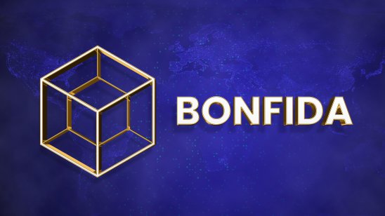 Bonfida name and logo is featured on a blue background