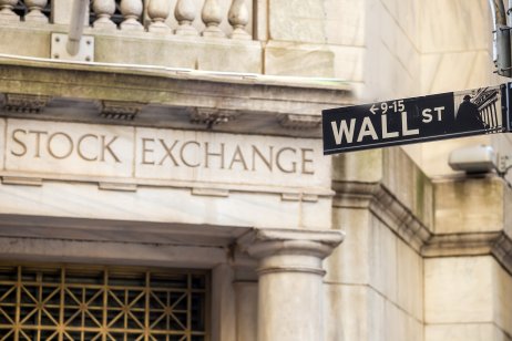 Wall Street and stock exchange 