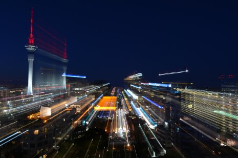 Auckland CBD at night 