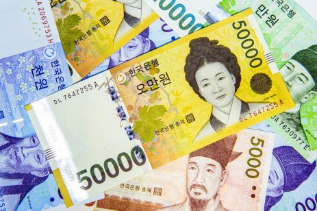 South Korean won banknotes