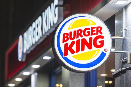 Burger King sign outside of a store front